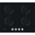 Indesit ING 61T/BK - Black - Built-in - 59 cm - Gas - Glass - 4 zone(s)