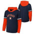 MLB Houston Astros Boys' Long Sleeve Twofer Poly Hooded Sweatshirt - L