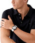 ფოტო #4 პროდუქტის Men's Maritime Three-Hand White Silicone Watch 42mm