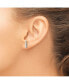 Stainless Steel Polished Bar Earrings