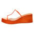 COCONUTS by Matisse Layered Clear Wedge Womens Clear, Orange Casual Sandals LAY