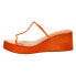 Фото #3 товара COCONUTS by Matisse Layered Clear Wedge Womens Clear, Orange Casual Sandals LAY