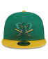 ფოტო #3 პროდუქტის Men's Kelly Green Oakland Athletics 2024 Batting Practice 59FIFTY Fitted Hat