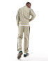 Fred Perry co-ord contrast taped track pants in beige