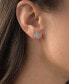 ფოტო #2 პროდუქტის Lab-Created Blue Opal Starfish Stud Earrings in Sterling Silver