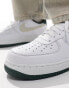 Nike Air Force 1 '07 trainers in white and dark green