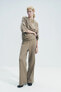 COTTON STRAIGHT-LEG TROUSERS