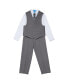 ფოტო #1 პროდუქტის Boys 4 Piece Vest Set