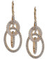 ფოტო #1 პროდუქტის Gold-Tone Crystal Orbital Drop Earrings
