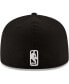 ფოტო #2 პროდუქტის Men's Black Oklahoma City Thunder Black and White Logo 59FIFTY Fitted Hat