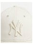 New Era Exclusive 9Forty NY cap in off white tonal