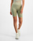 ფოტო #1 პროდუქტის Juniors' Seamless High-Waisted Biker Shorts