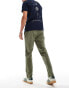 Hollister slim straight tech cotton nylon chinos in dark green