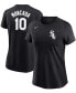 ფოტო #1 პროდუქტის Women's Yoan Moncada Black Chicago White Sox Name Number T-shirt