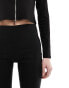 Фото #10 товара Mango pedal pusher co-ord trousers in black