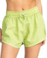 ფოტო #1 პროდუქტის Juniors' No Bad Waves Drawstring Swim Shorts