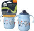 Tommee Tippee 478221 KUBEK SUPERSTAR Z UCHWYTAMI 300ML 6+ NIEBIESKI