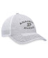 ფოტო #4 პროდუქტის Men's Heather Gray Distressed Anaheim Ducks Trucker Adjustable Hat