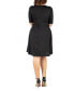 Фото #2 товара Women's Plus Size Fit and Flare Elbow Sleeves Dress