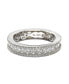 ფოტო #2 პროდუქტის Suzy Levian Sterling Silver Princess Cut Cubic Zirconia Eternity Band Ring