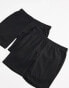Фото #4 товара Vero Moda 2 pack legging shorts in black