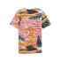 Фото #2 товара Puma Sf Race Graphic Crew Neck Short Sleeve T-Shirt Mens Pink, Red, Yellow Casua