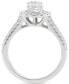 Diamond Halo Triple Row Bridal Set (1-3/4 ct. t.w.) in 14k White Gold