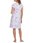ფოტო #2 პროდუქტის Women's Floral Short-Sleeve Nightgown