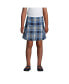 ფოტო #3 პროდუქტის Big Girls Plus School Uniform Side Pleat Plaid Skort Above the Knee