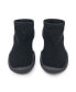 Фото #1 товара Toddler First Walk Sock Shoes Lace trim - Simple Black