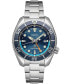 Men's Prospex Sea Sumo Solar GMT Stainless Steel Bracelet Watch 45mm