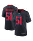 Фото #1 товара Nike Men's Will Anderson Jr. Navy Houston Texans 2nd Alternate Game Jersey
