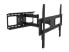 Equip 37"-70” Articulating TV Wall Mount Bracket - 200 x 200 mm - 600 x 400 mm - -20 - 10° - -90 - 90° - Steel - Black