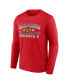 ფოტო #3 პროდუქტის Men's Red Chicago Blackhawks Skate Or Die Long Sleeve T-shirt