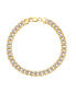 Фото #1 товара Polished Diamond Cut 7MM Curb Chain Bracelet in 10K Yellow Gold