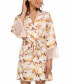 ფოტო #3 პროდუქტის Women's Cindy Floral Satin Robe