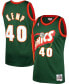 Фото #1 товара Men's Shawn Kemp Green Seattle Supersonics 1995-96 Hardwood Classics Swingman Jersey