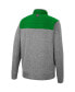 Men's Gray, Kelly Green Oregon Ducks Putter Herringbone Full-Zip Jacket