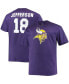 Фото #1 товара Men's Big and Tall Justin Jefferson Purple Minnesota Vikings Player Name Number T-shirt