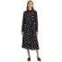 SELECTED Walda Aop Long Sleeve Midi Dress