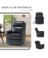Фото #15 товара Lidia Modern Genuine Leather Electric Recliner with Nailhead Trims