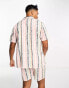 New Look abstract stripe shirt in light pink