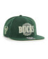 Фото #1 товара Men's Hunter Green Milwaukee Bucks High Post Captain Snapback Hat