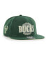 ფოტო #1 პროდუქტის Men's Hunter Green Milwaukee Bucks High Post Captain Snapback Hat