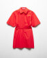 ფოტო #4 პროდუქტის Women's Belt Shirt Dress