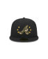 ფოტო #3 პროდუქტის Men's Black Atlanta Braves 2024 Armed Forces Day On-Field 59FIFTY Fitted Hat