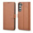 Фото #1 товара Skórzane etui portfel do Galaxy S22+ Leather Wallet Case brązowy