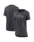 ფოტო #2 პროდუქტის Women's Heather Charcoal Texas Rangers Authentic Collection Early Work Tri-Blend T-shirt