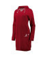 ფოტო #3 პროდუქტის Women's Crimson Alabama Crimson Tide Quick Pass Lace-Up V-Neck Hoodie Dress