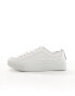 Фото #4 товара AllSaints Milla leather chunky sole trainers in white